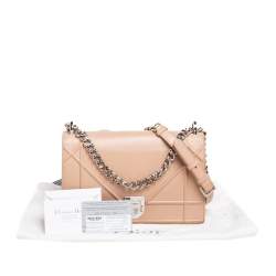 Dior Beige Leather Medium Diorama Flap Shoulder Bag