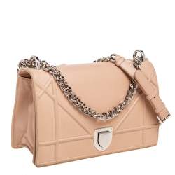 Dior Beige Leather Medium Diorama Flap Shoulder Bag