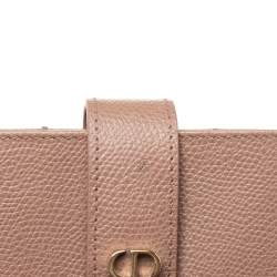 Pre Owned محفظة بطاقات ديور 30 مونتيغيين جلد بيج نود 5 جيوب