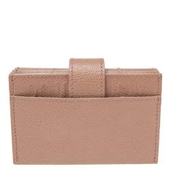 Pre Owned محفظة بطاقات ديور 30 مونتيغيين جلد بيج نود 5 جيوب