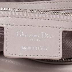 Pre Owned Dior Pale Lilac Cannage Leather Granville Tote