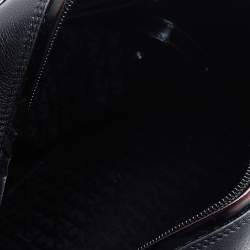 Pre Owned Dior Black Leather Gambler Dice Bowler Bag
