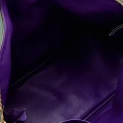 Pre Owned Dior Dark Green Leather Large Diorissimo Dome Satchel