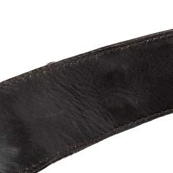 Pre Owned Dior Dark Brown Oblique Nylon and Leather Ethnic Hobo