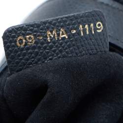 Pre Owned Dior Black Leather Mini Saddle Bag