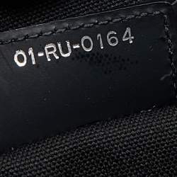 Pre Owned Dior Black Cannage Coated Canvas And Leather Medium New Panarea Shopper Tote