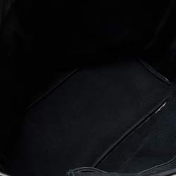 Pre Owned Dior Black Cannage Coated Canvas And Leather Medium New Panarea Shopper Tote