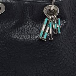 Pre Owned Dior Black Canyon Grained Leather Lady Dior Tote
