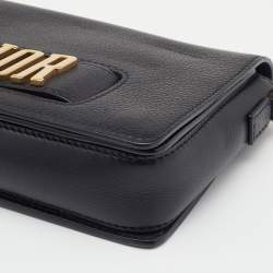 Pre Owned Dior Black Leather Dio(r)evolution Flap Shoulder Bag