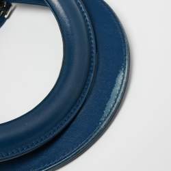 Pre Owned Dior Blue Cannage Leather Large Lady Dior Tote