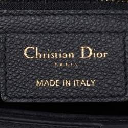 Pre Owned Dior Black Leather Saddle Shoulder Bag