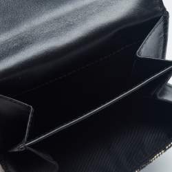 Dior Black Oblique Canvas Saddle Compact Wallet