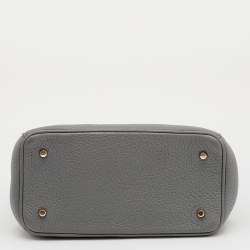 Pre Owned Dior Grey Leather Mini Be Dior Flap Bag