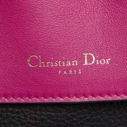 Pre Owned Dior Black Leather Medium Be Dior Flap Bag