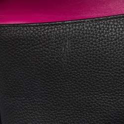 Pre Owned Dior Black Leather Medium Be Dior Flap Bag