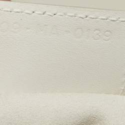 Pre Owned Dior White Leather Ultra-Matte Saddle Shoulder Bag