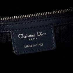 Pre Owned Dior Navy Blue Cannage Leather Large Lady Dior Tote