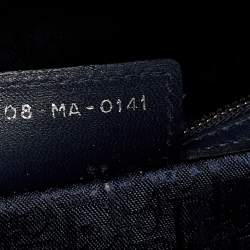Pre Owned Dior Navy Blue Cannage Leather Large Lady Dior Tote