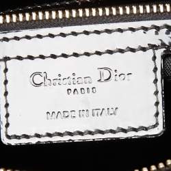 Pre Owned Dior Black Cannage Patent Leather Large Lady Dior Tote