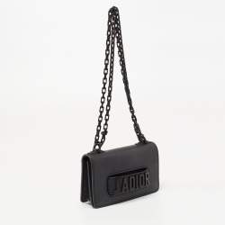 Pre Owned Dior Black Leather Small J'adior Flap Shoulder Bag