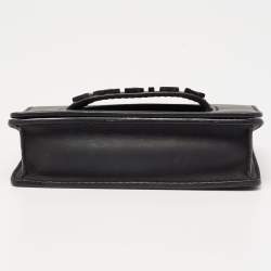 Pre Owned Dior Black Leather Small J'adior Flap Shoulder Bag