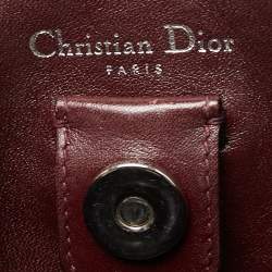 Pre Owned Dior Purple/Silver Leather and Python Medium Diorissimo Shopper Tote