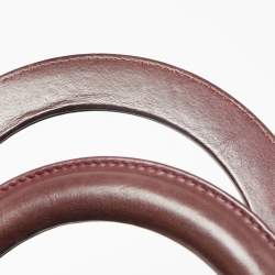 Pre Owned Dior Purple/Silver Leather and Python Medium Diorissimo Shopper Tote