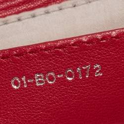 مملوكة مسبقًا Dior Red Cannage Soft Leather Milly La Forêt Shoulder Bag