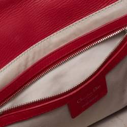 مملوكة مسبقًا Dior Red Cannage Soft Leather Milly La Forêt Shoulder Bag