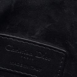 Pre Owned Dior Black Leather Saddle Belt Bag