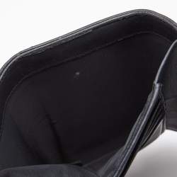Pre Owned Dior Black Leather Diorama Trifold Wallet