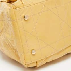 Pre Owned Dior Beige Patent Leather Le Trente Hobo