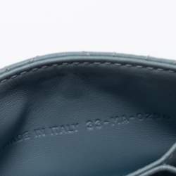 Pre Owned Dior Cloud Blue Cannage Leather 5 Gusset Card Holder