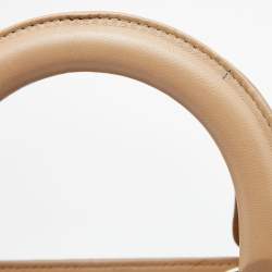 Dior Beige Cannage Leather Large Lady Dior Tote