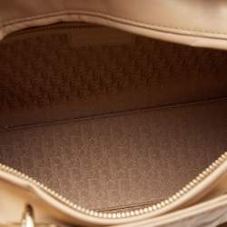 Dior Beige Cannage Leather Large Lady Dior Tote