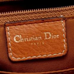 Pre Owned Dior Brown Leather Double Saddle Bowler Bag