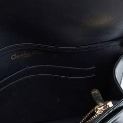 Pre Owned Dior Metallic Green Micro Cannage Leather Diorama Wallet on Chain