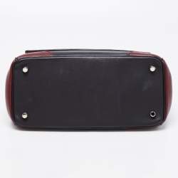 Pre Owned Dior Tri Color Patent and Leather Small Be Dior Flap Top Handle Bag