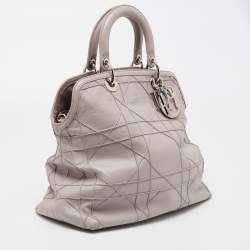 Pre Owned Dior Taupe Cannage Leather Granville Tote