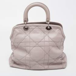 Pre Owned Dior Taupe Cannage Leather Granville Tote