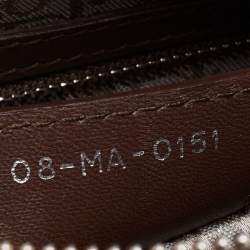 Pre Owned Dior Brown Cannage Leather Large Lady Dior Tote