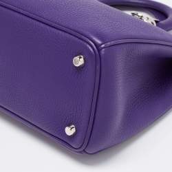 Pre Owned حقيبة يد ديور ديورسيمو جلد بنفسجي متوسطة