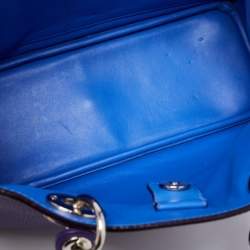 Pre Owned حقيبة يد ديور ديورسيمو جلد بنفسجي متوسطة