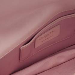 Pre Owned Dior Pink Cannage Leather Lady Dior Chain Clutch
