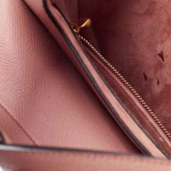 Pre Owned Dior Pink Leather Saddle Shoulder Bag