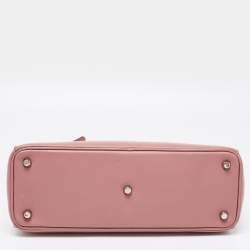 Dior Old Rose Leather Medium Diorissimo Shopper Tote