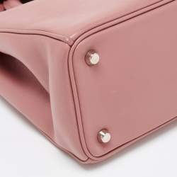 Dior Old Rose Leather Medium Diorissimo Shopper Tote