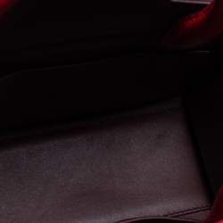 Pre Owned Dior Red Ostrich Small Diorever Tote