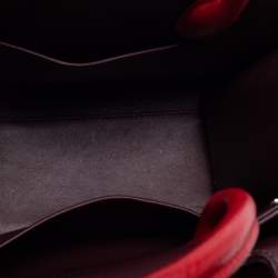 Pre Owned Dior Red Ostrich Small Diorever Tote