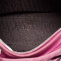 Pre Owned Dior Pink Cannage Leather Large Lady Dior Tote